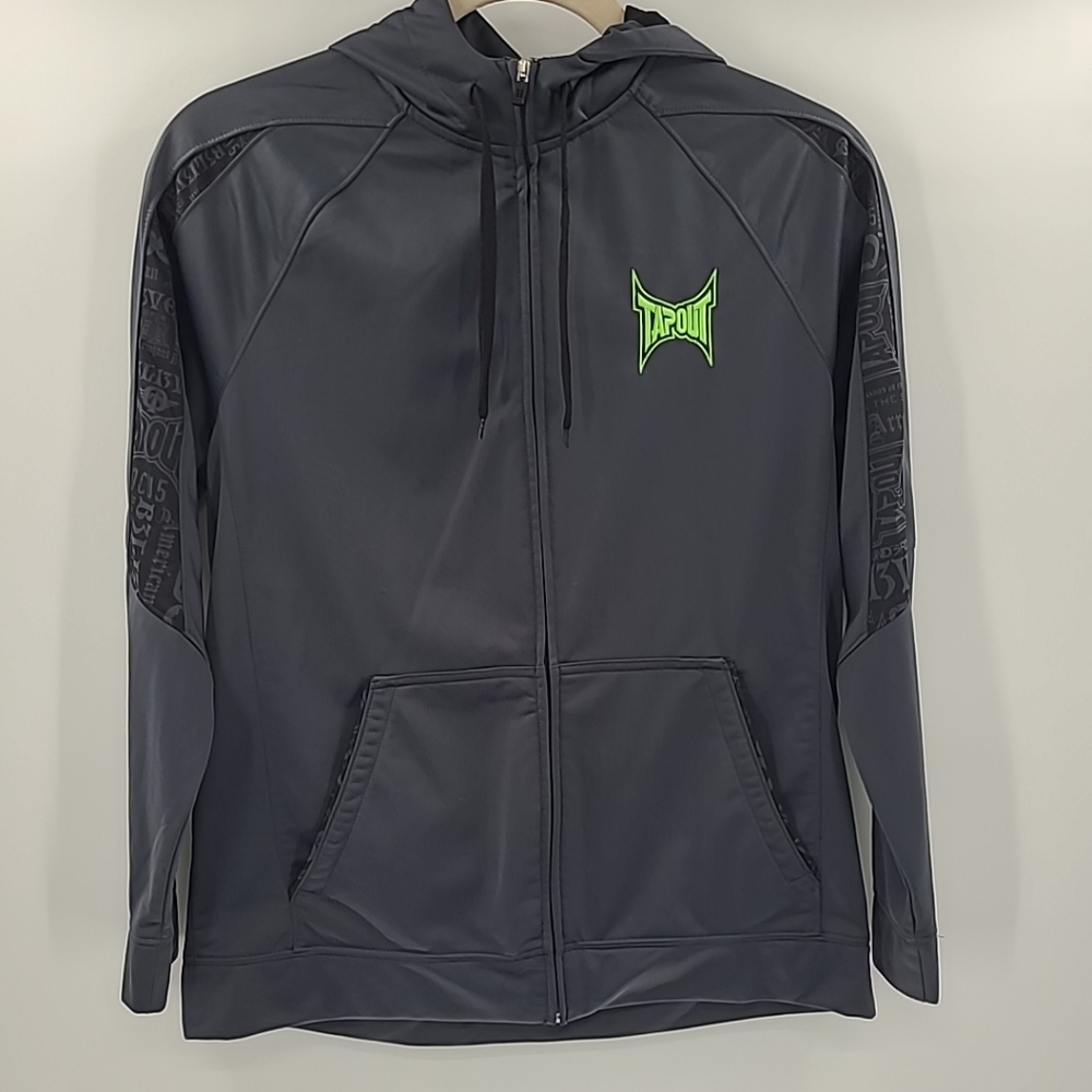 Vintage Y2K Tapout  Hoodie L  MMA Grunge Skater Goth Emo Punk‎